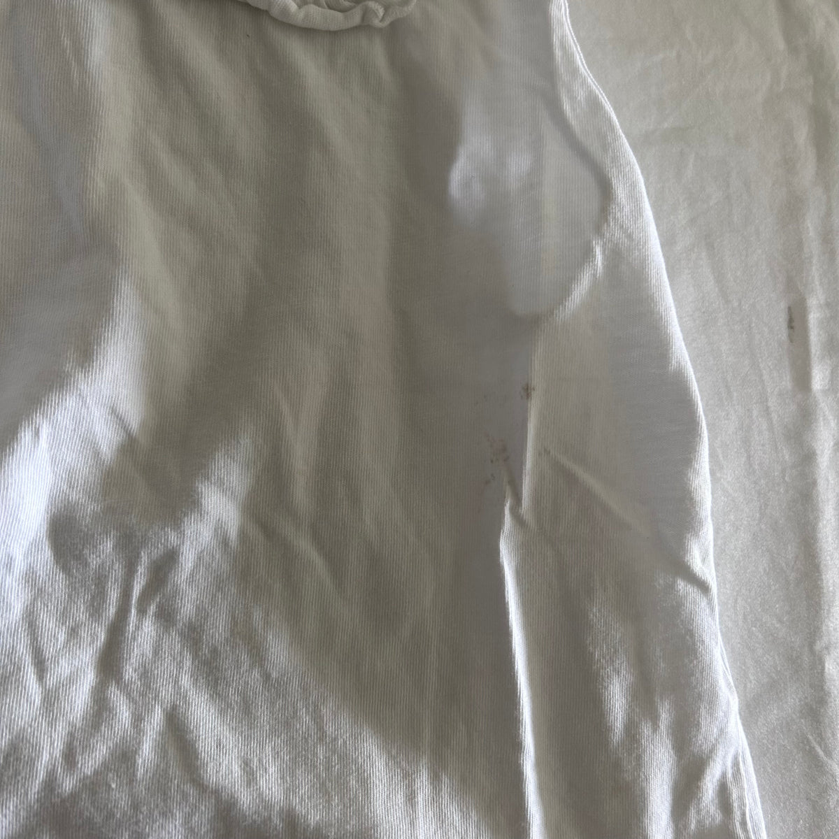Dymples Sleeveless Singlet Top with Lace Flutter Sleeves Baby Age 0 White