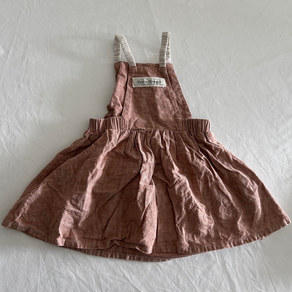 Edith H Sleeveless Sundress Baby Age 0 Pink Plain