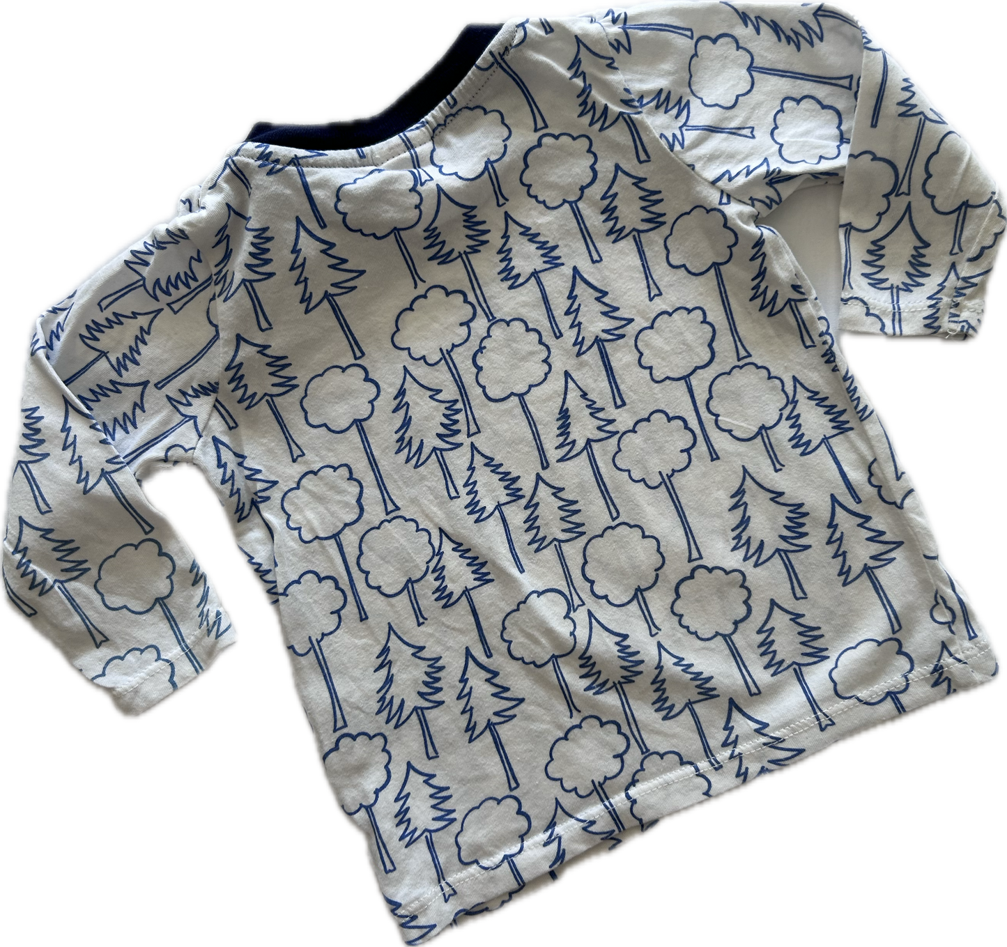 Seed Heritage Long Sleeved T-Shirt Baby Age 00 White with Trees
