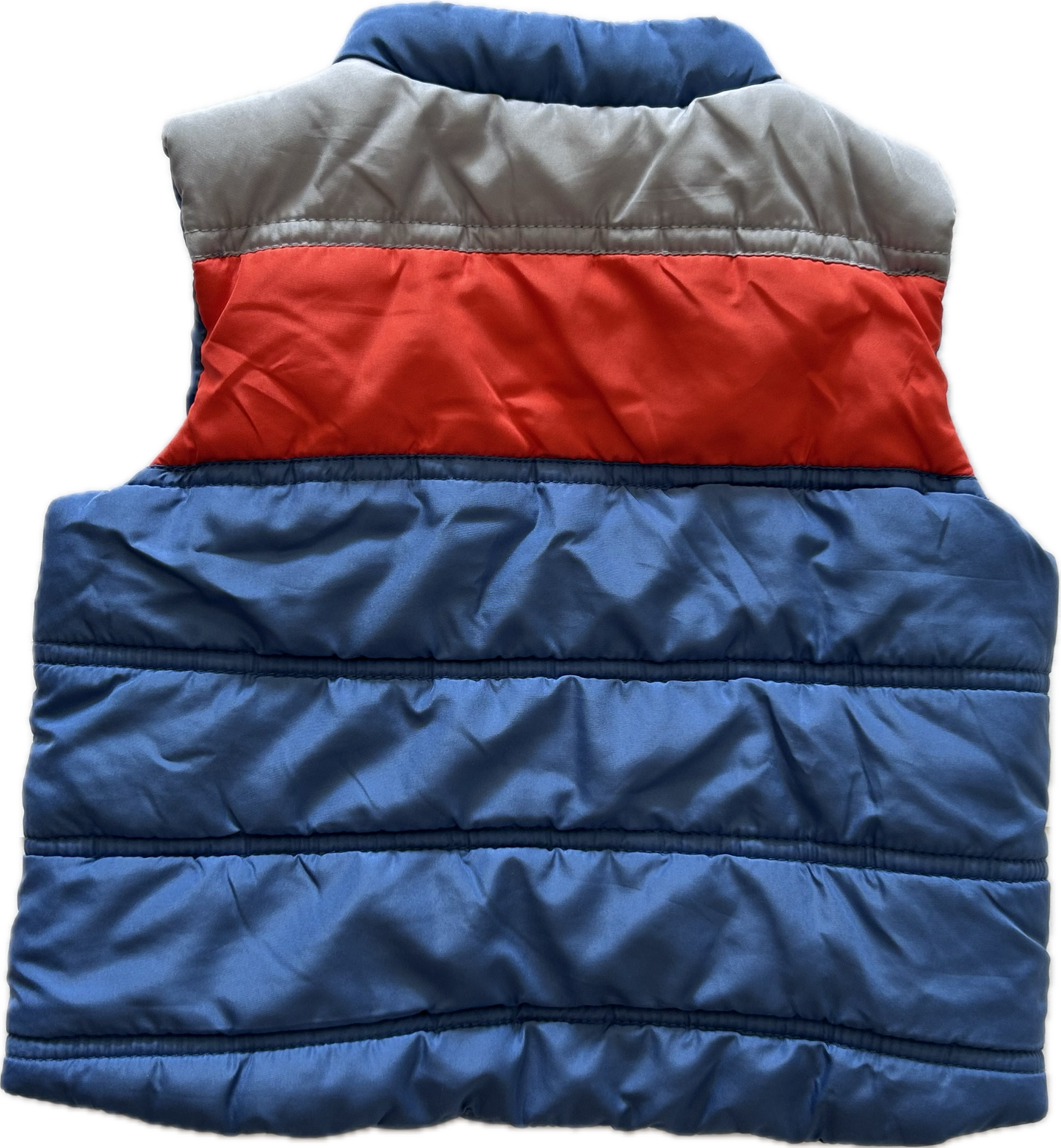Pumpkin Patch Baby Gilet Age 000 Blue, Red & Grey