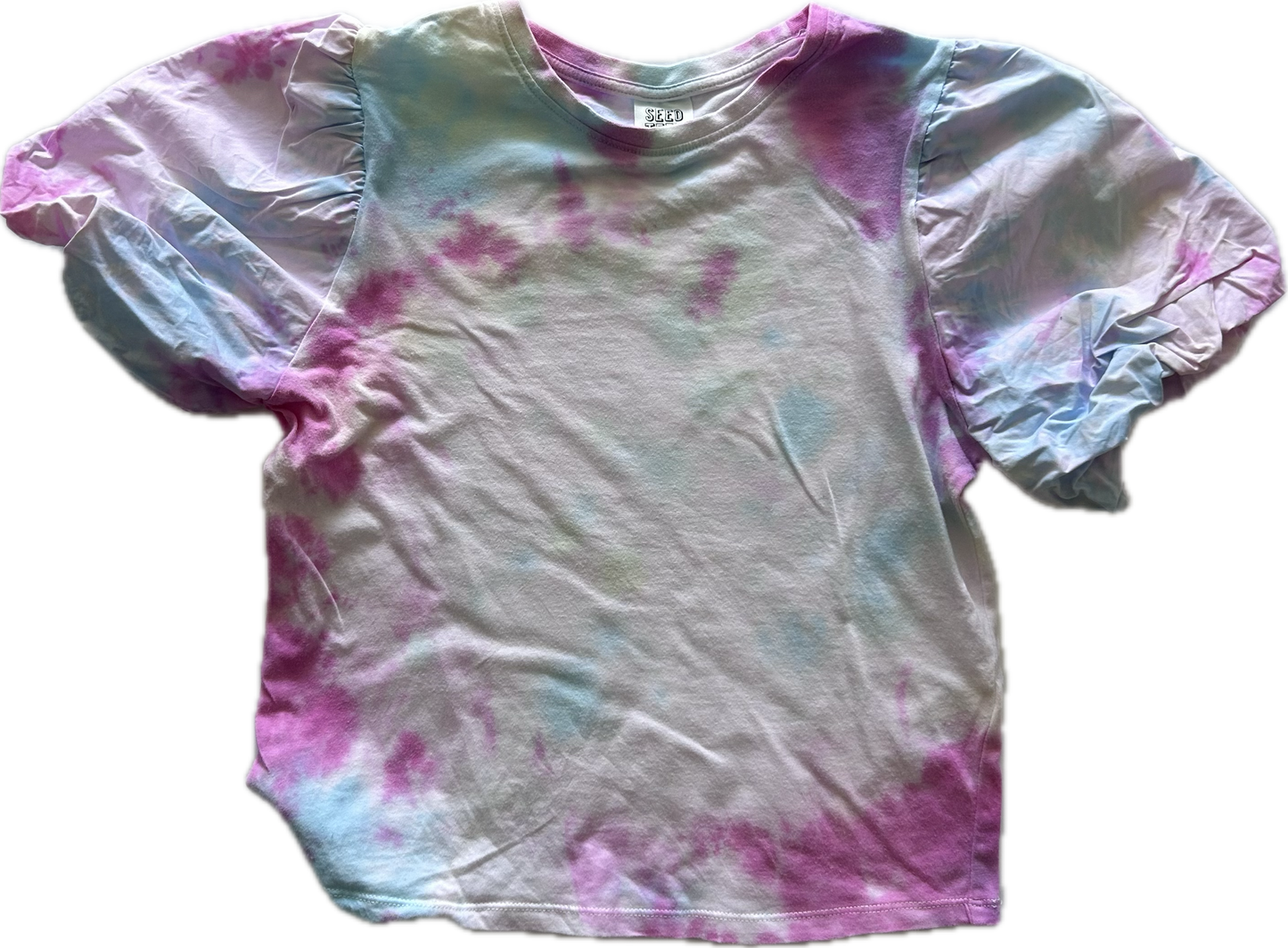 Seed T-Shirt Blouse Age 10 Pink Tie Dye