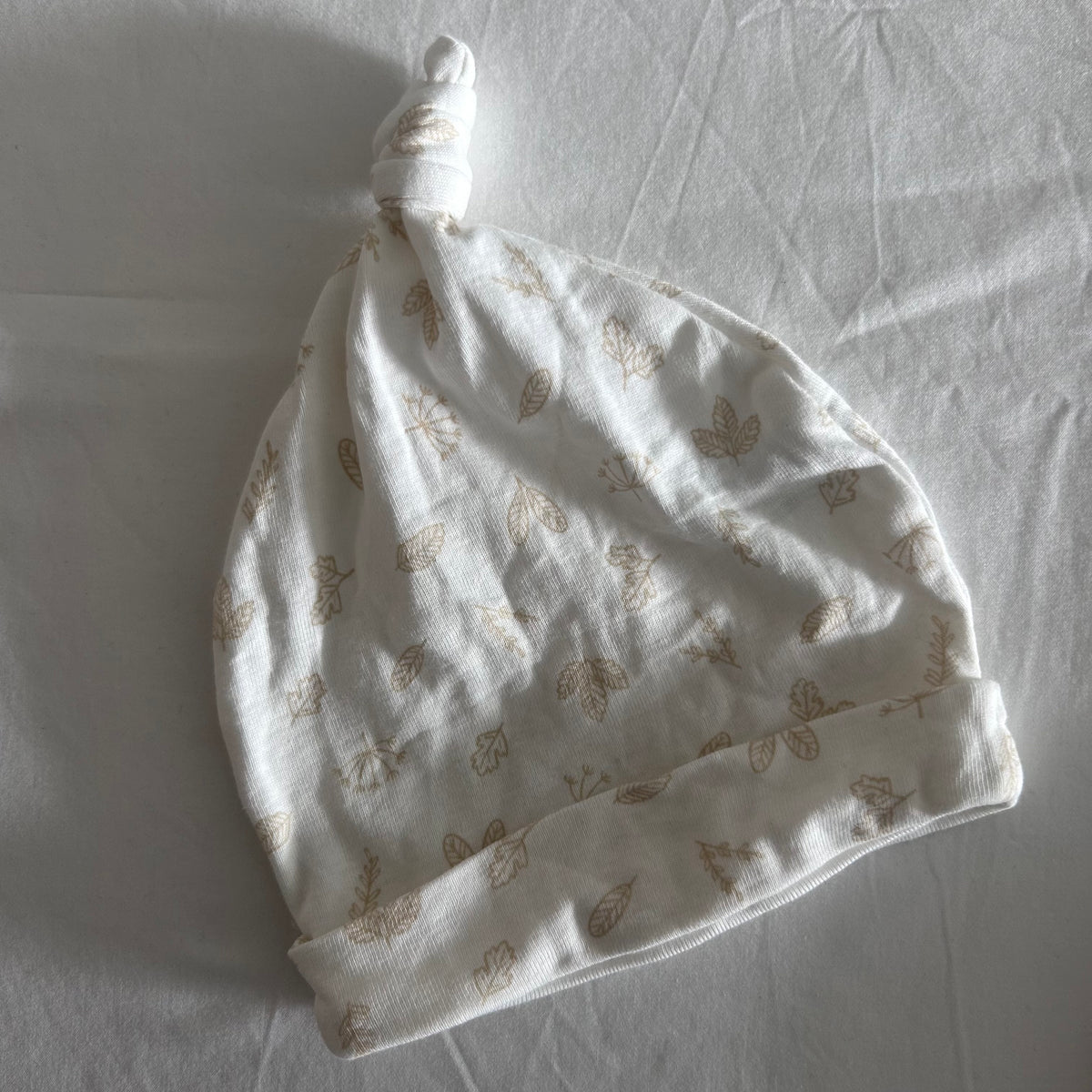 Dymples Cotton Hats (set of 2) Baby Age 0 White & Beige