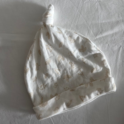 Dymples Cotton Hats (set of 2) Baby Age 0 White & Beige