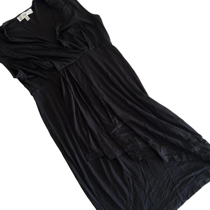 Ripe Women’s Small maternity dress in black with crossover front, easy access for breast feeds — gently loved condition.