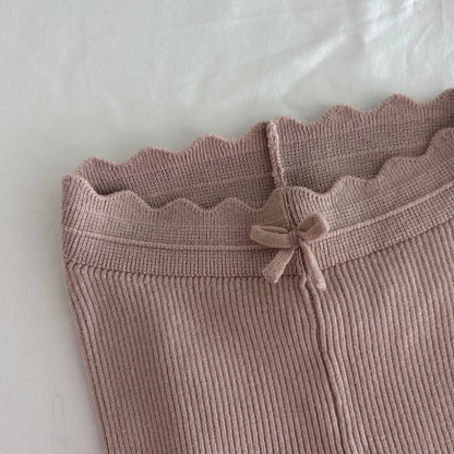Kiabi Ribbed Leggings Age 2 Dusty Beige-Pink