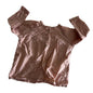 Miann & Co Age 0 long sleeved henley top in dusty pink / brown with plain — gently loved condition.