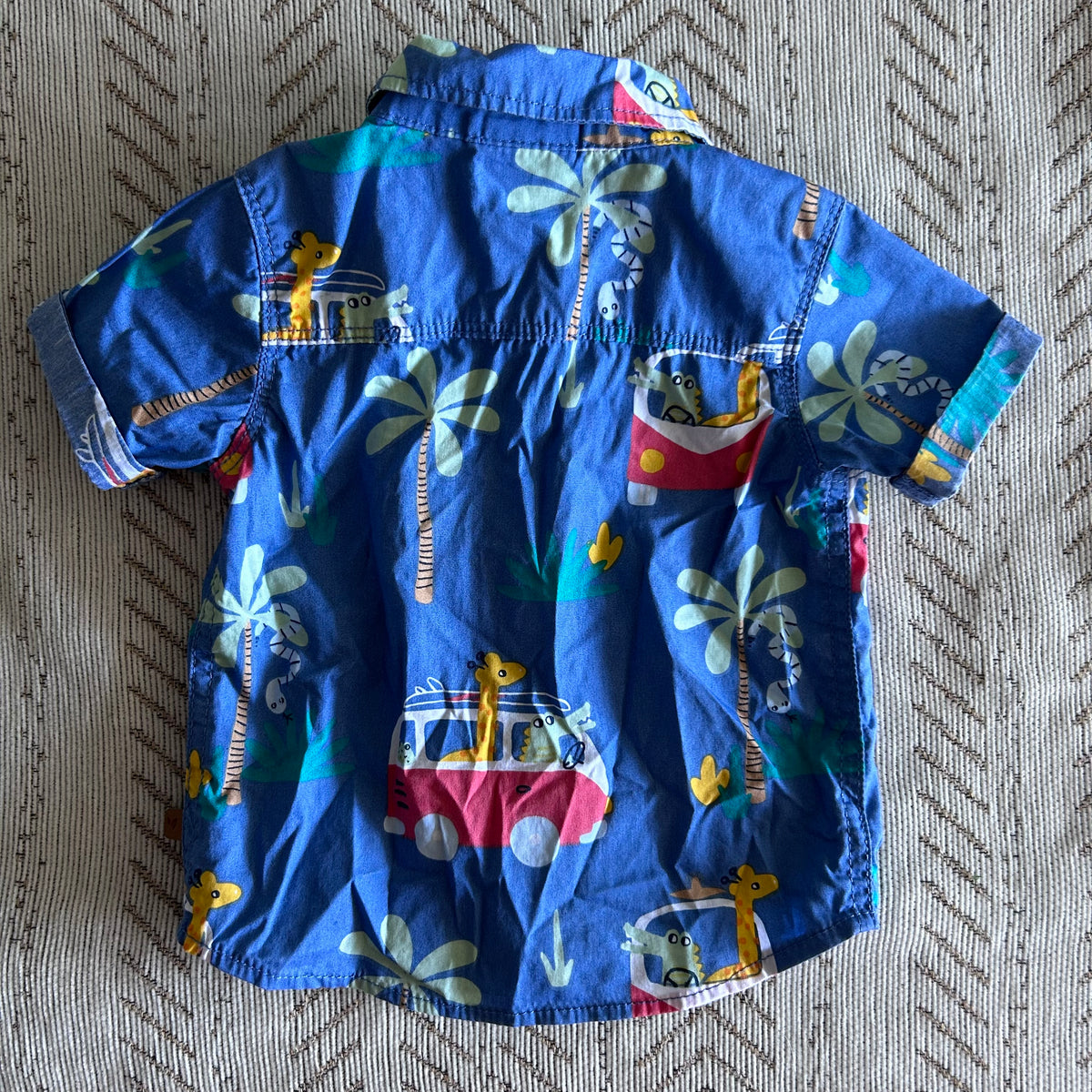 Sprout Short Sleeved Shirt Baby Age 000 Blue