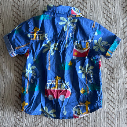 Sprout Short Sleeved Shirt Baby Age 000 Blue
