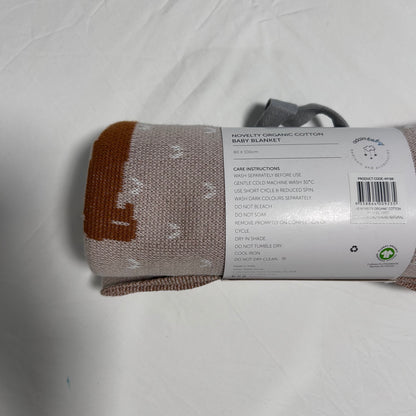 Adairs Baby Baby Blanket BRAND NEW Brown Knitted