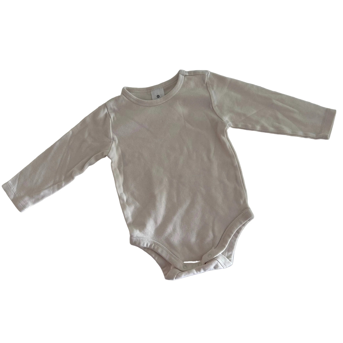 Target Age 1 long sleeve bodysuit in cream with plain — like new condition.