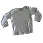 Target Age 1 long sleeved top in white with textured pointelle knit fabric — gently loved condition.