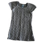 Baby Gap Age 2 short sleeve cable knit sweater in grey with cable knit — gently loved condition.