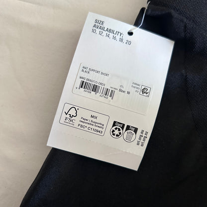 Anko Maternity Post-Natal Support Short Women's Size 10 Black Seam Free