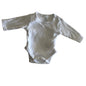 Target Age 00000 long sleeve bodysuit in white with plain — like new condition.