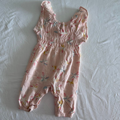 Jessica Simpson Jumpsuit Baby Age 0 Pink Floral Print
