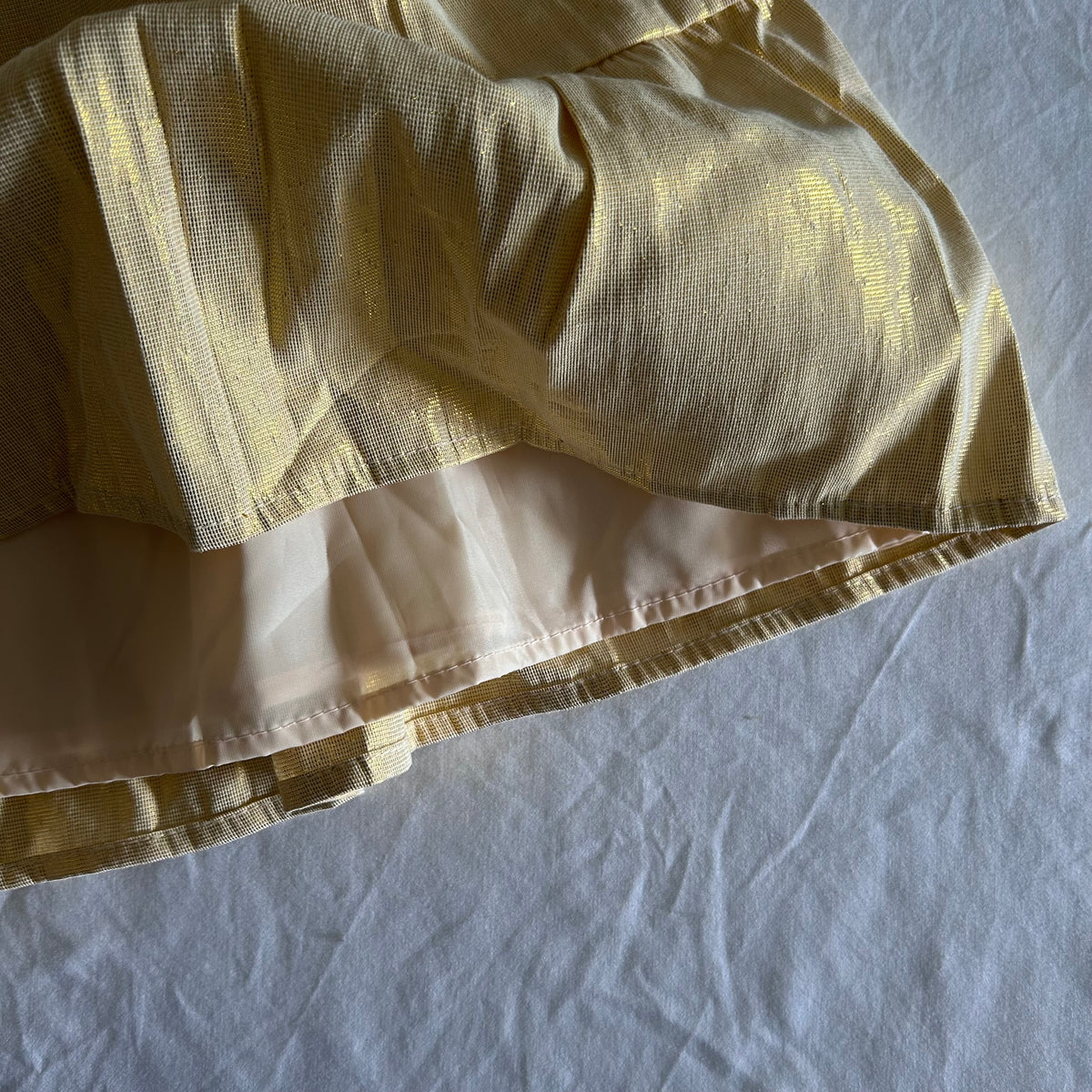 So Cute Party Dress Age 1 Gold Metallic Shimmer