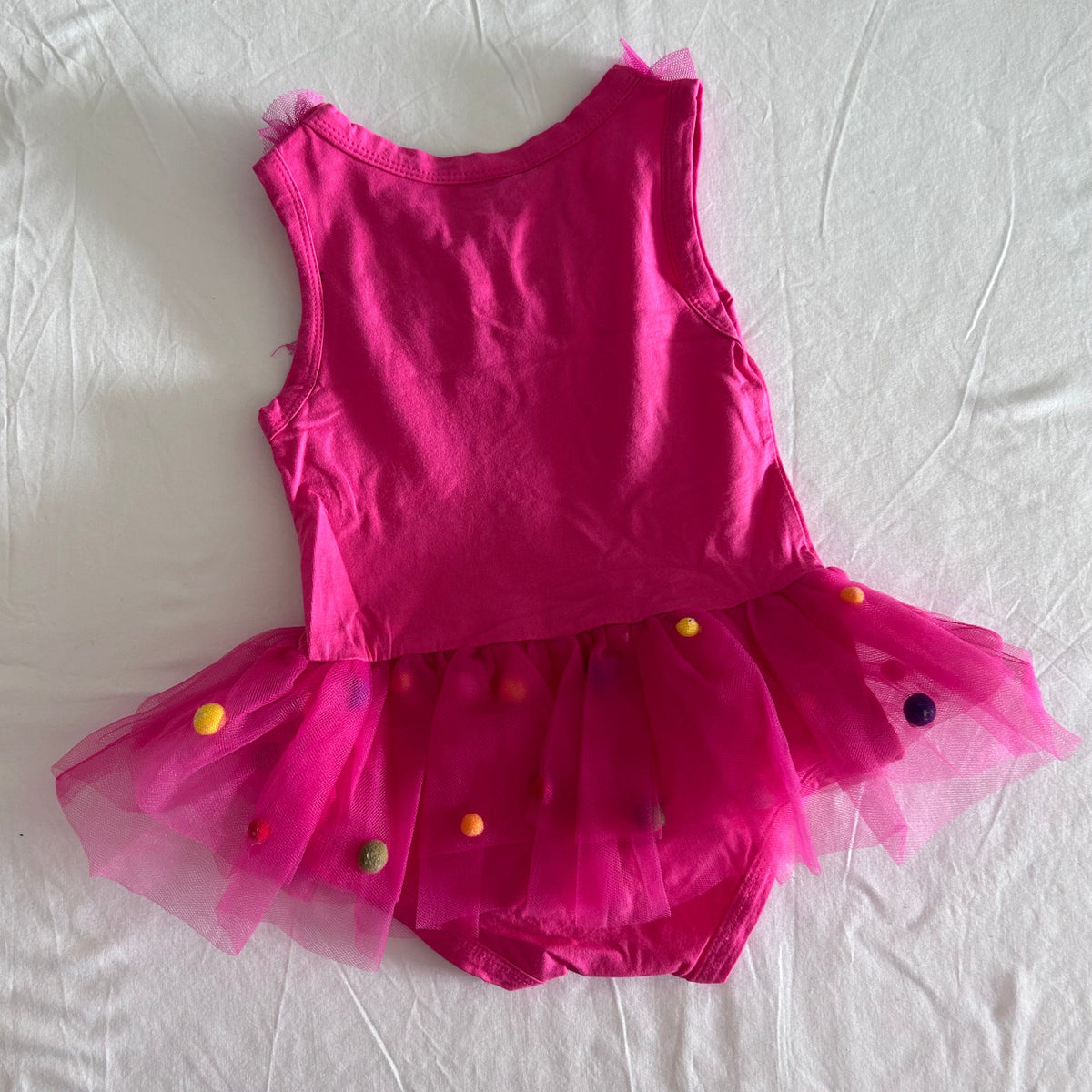 Sleeveless Tutu Bodysuit Age 2 Pink Tulle Skirt