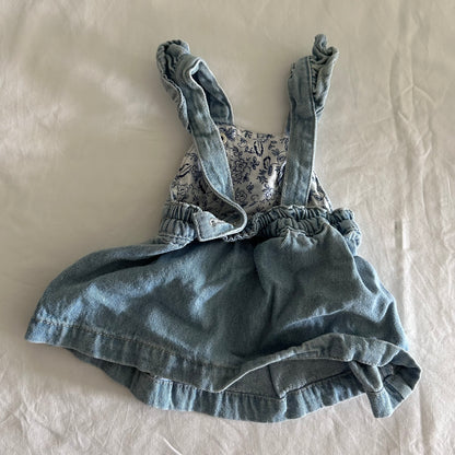 Baby Berry Denim Overall Dress Baby Age 0000 Blue