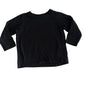 Baby Berry Age 1 long sleeved crew neck top in black with plain — gently loved condition.