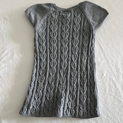 Baby Gap Short Sleeve Cable Knit Sweater Age 1 Grey