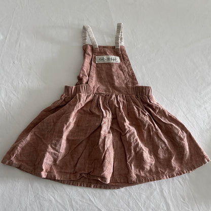 Edith H Sleeveless Sundress Baby Age 0 Pink Plain