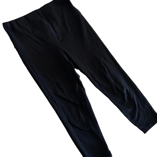 &me Maternity S high waist maternity leggings / maternity trousers in black with plain — gently loved condition.
