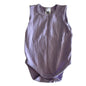 Dymples Age 00 sleeveless bodysuit in lilac with ribbed — like new condition.
