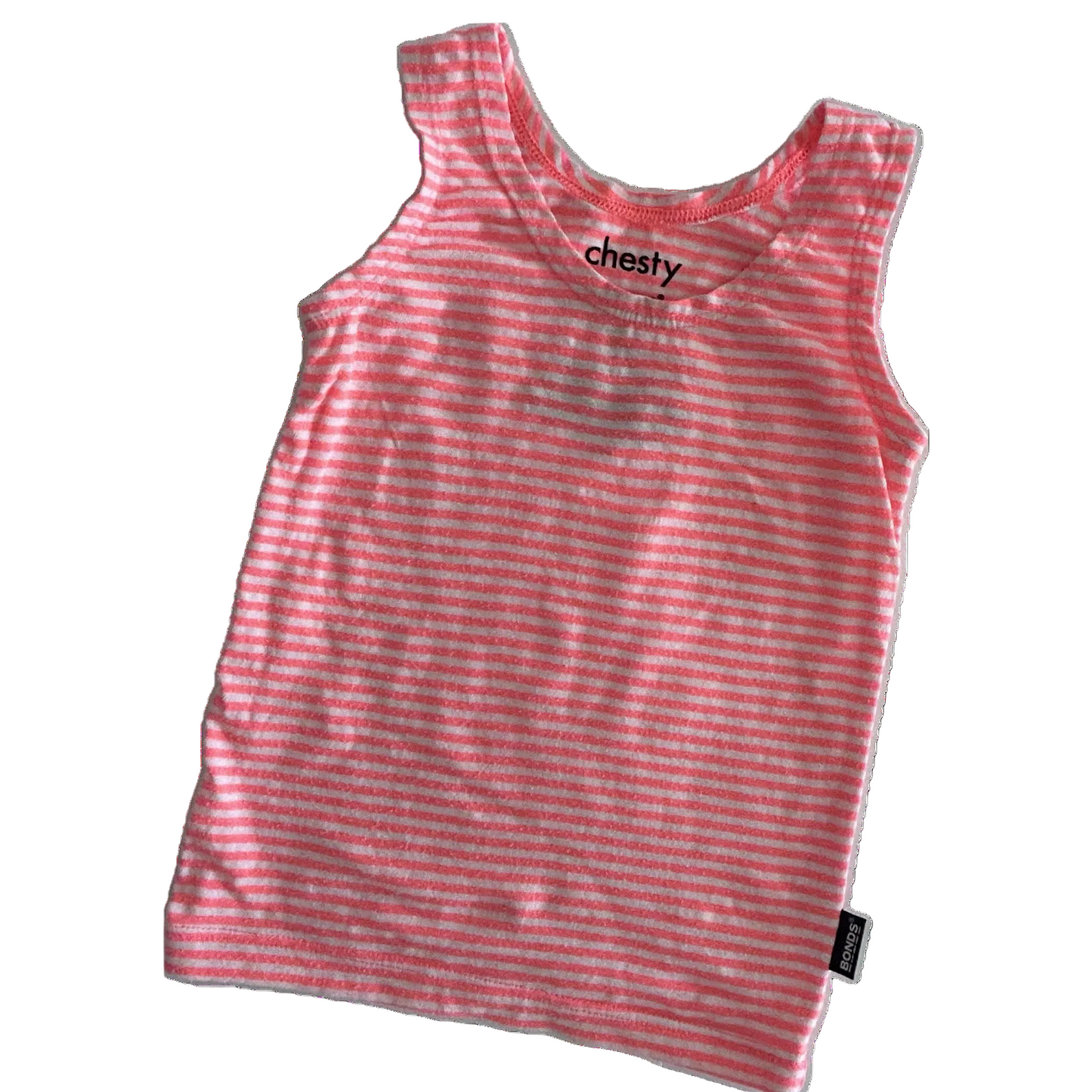 Bonds Chesty Vest / Singlet Baby Age 00 Neon Pink Orange