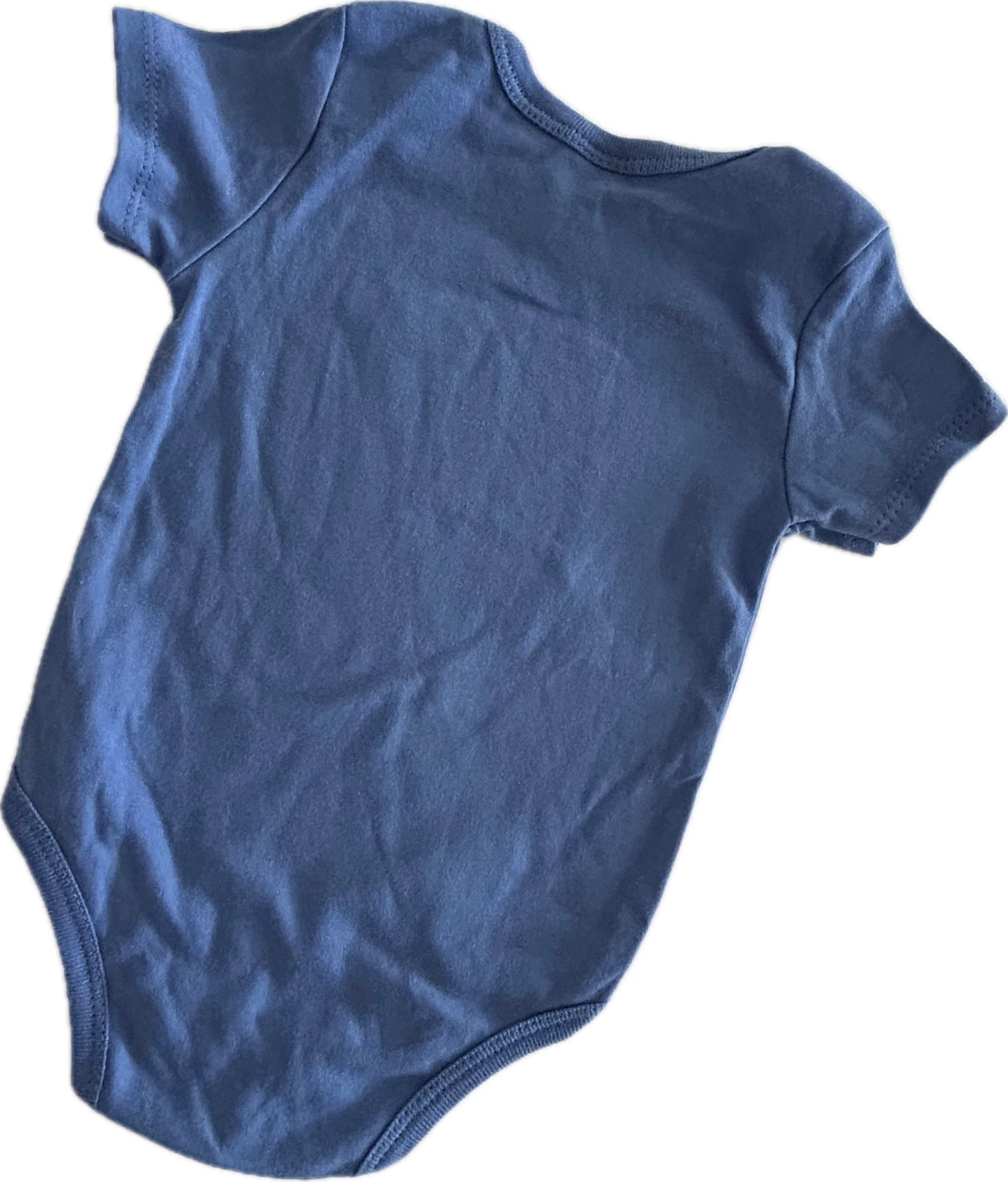 Short Sleeved Baby Bodysuit Baby Age 0 Blue with Dinosaurs