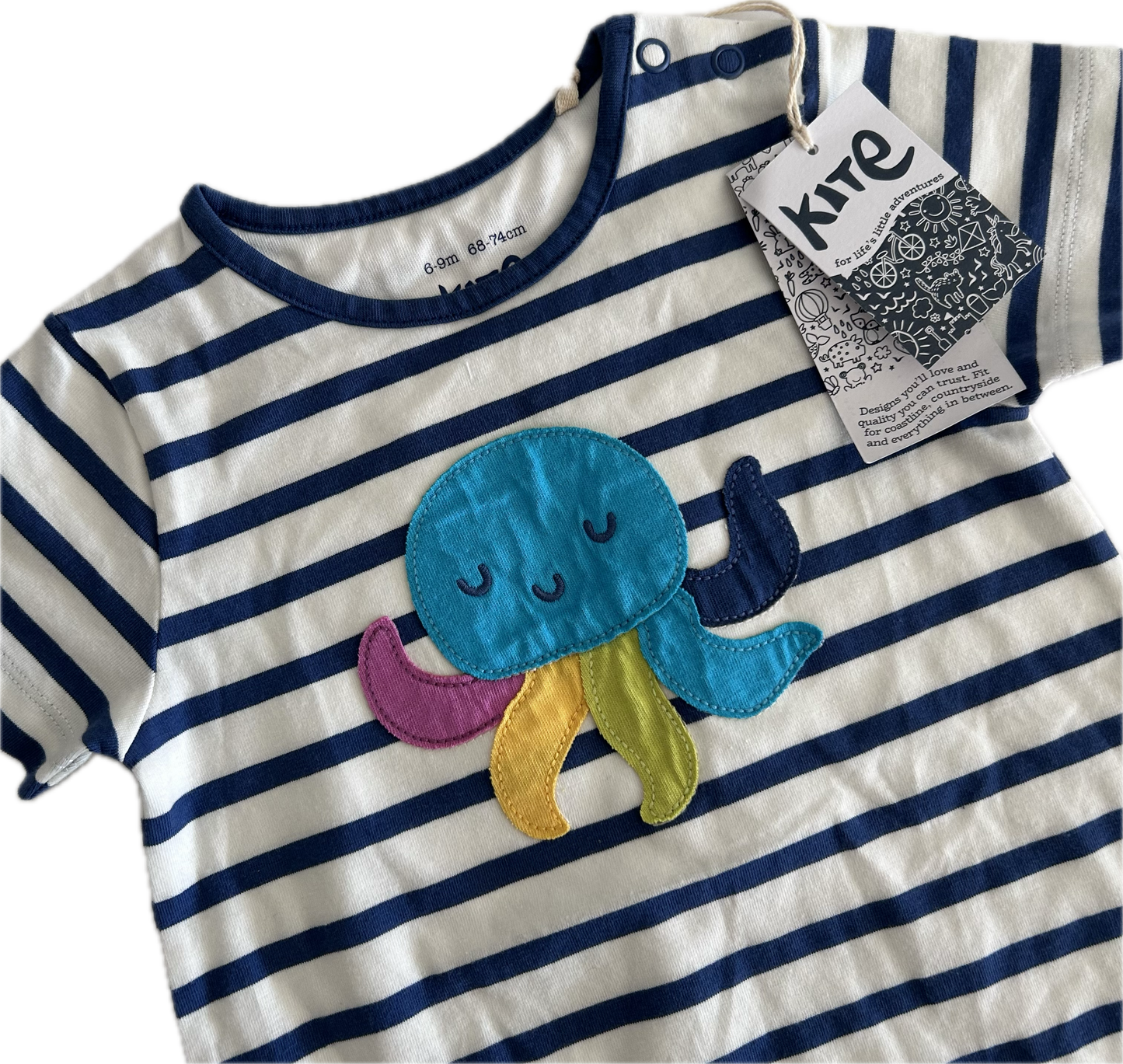 Kite NEW Baby Romper Baby Age 0 Stripey Nautical Theme