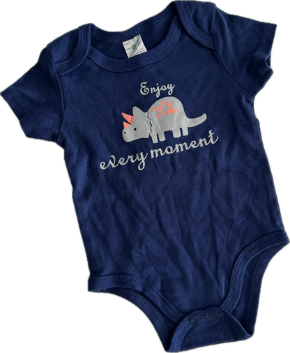 Short Sleeved Baby Bodysuit Baby Age 0 Dinosaur