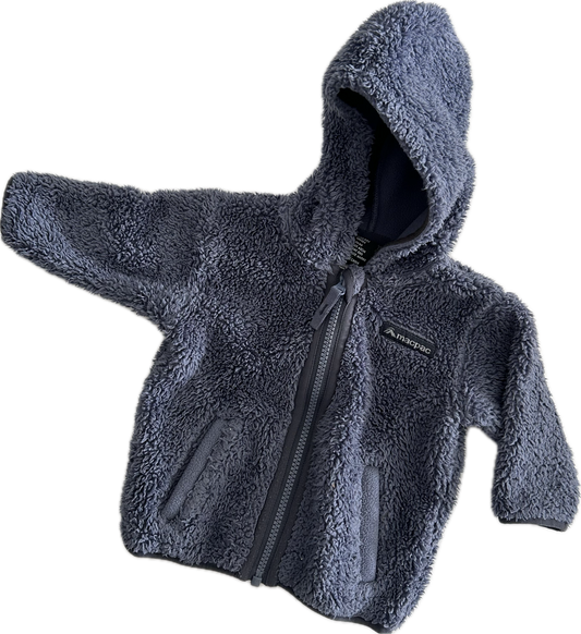 Macpac Fleecy Zip Up Hoody Baby Age 00 Dark Blue