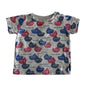 Sprout T-Shirt Baby Age 0 Grey with Red & Blue Boats
