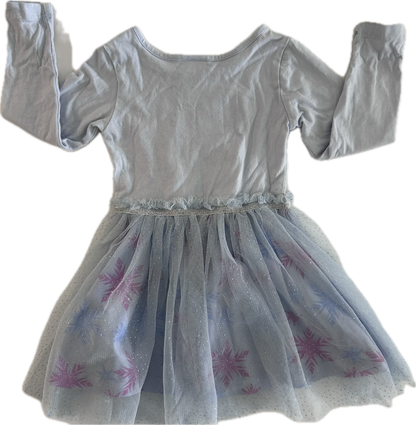 Frozen Long Sleeved Dress Age 2 Pale Blue