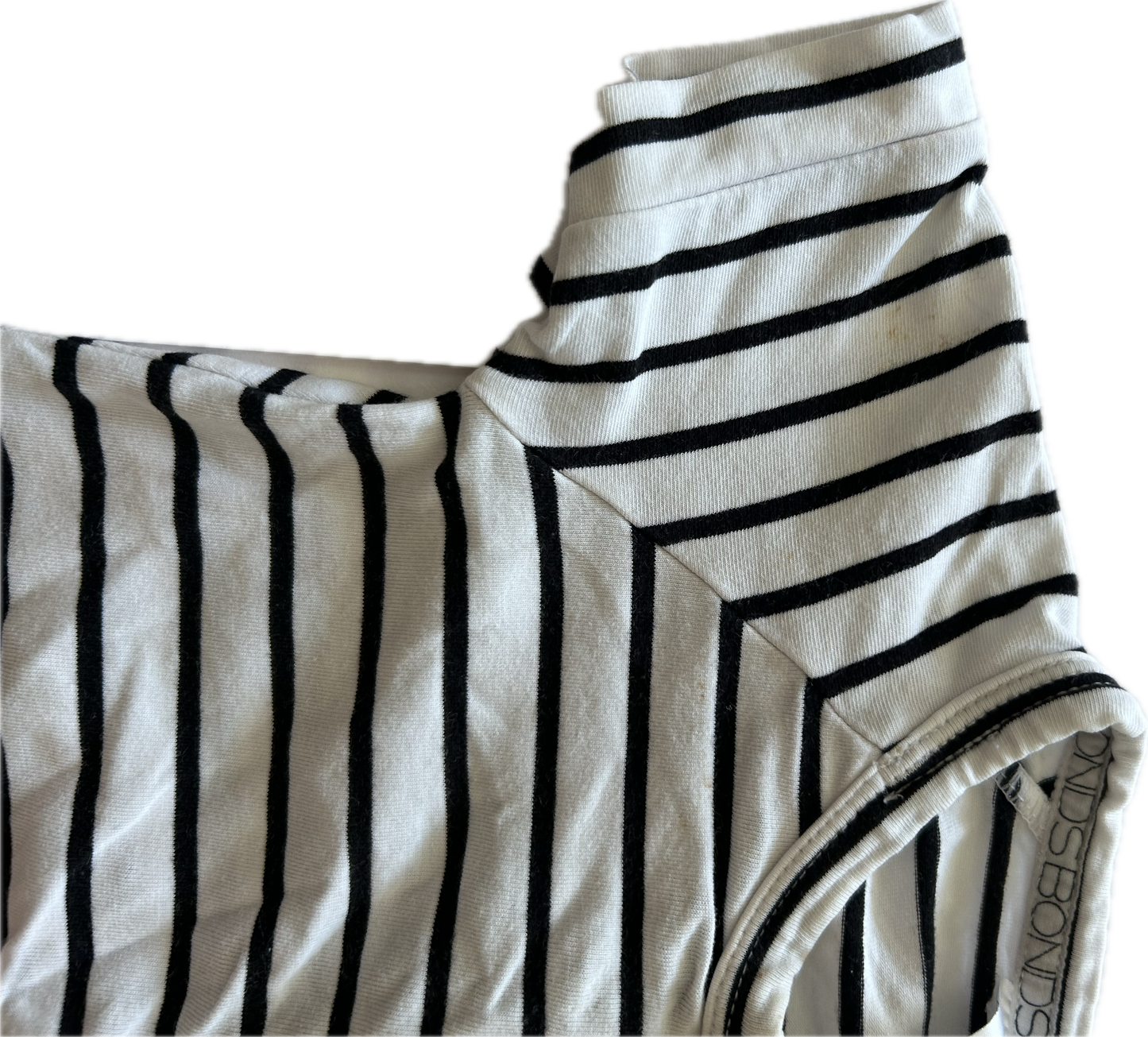 Bonds Zippy Short Sleeved Romper Baby Age 00 Black & White Stripes