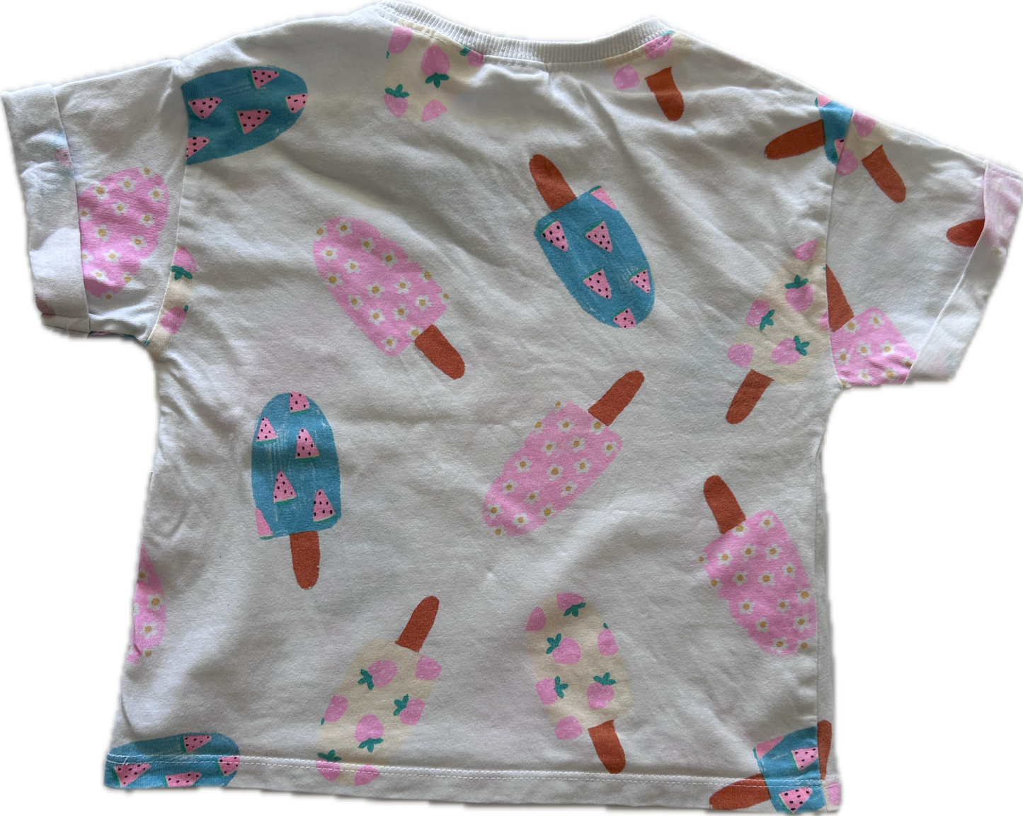 Zara T-Shirt Age 1 Ice Block Pattern