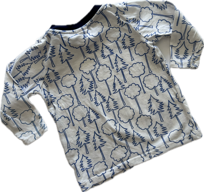Seed Heritage Long Sleeved T-Shirt Baby Age 00 White with Trees