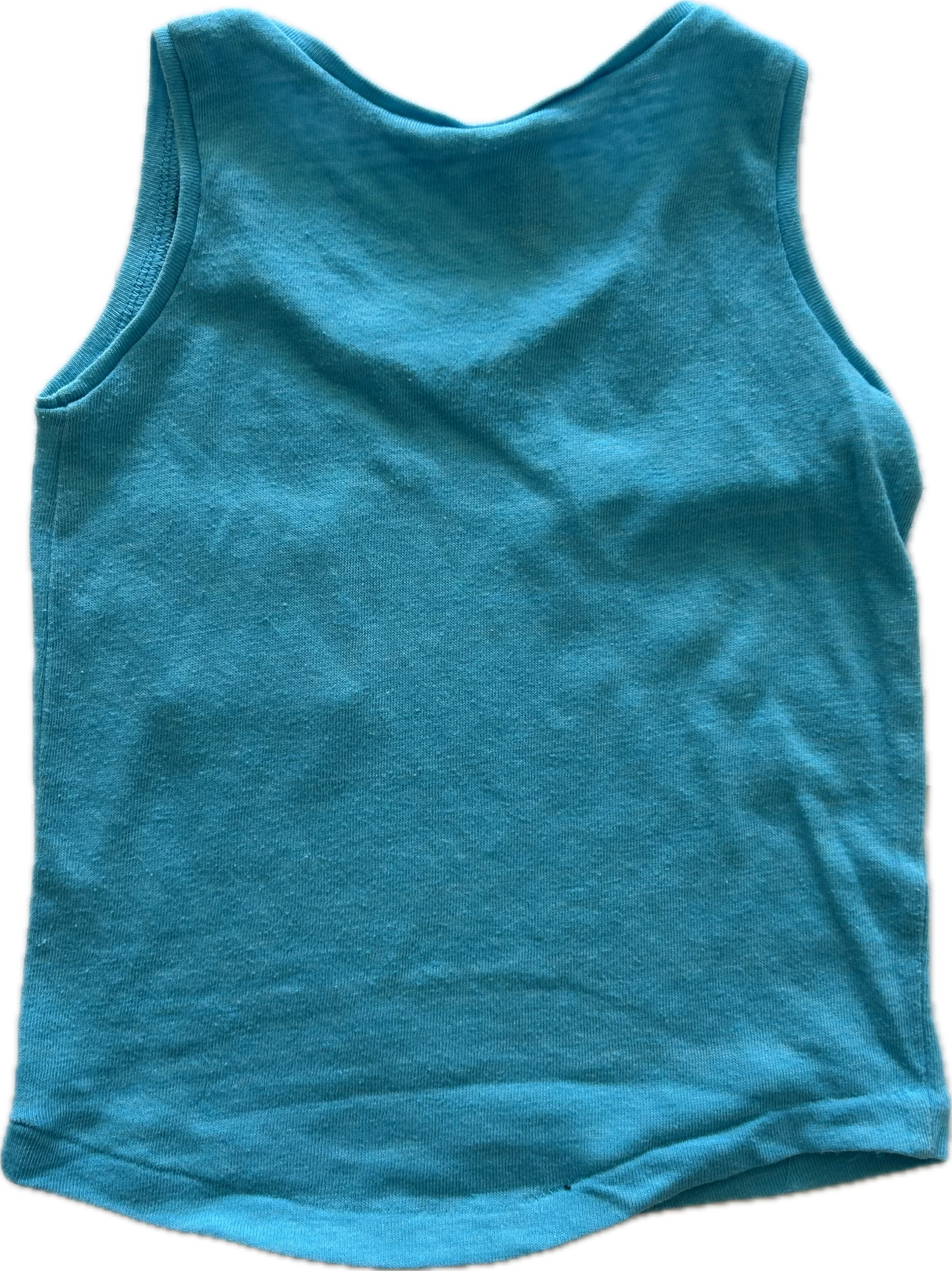 Bonds Vest / Singlet Baby Age 0 Blue with Stripey Pocket