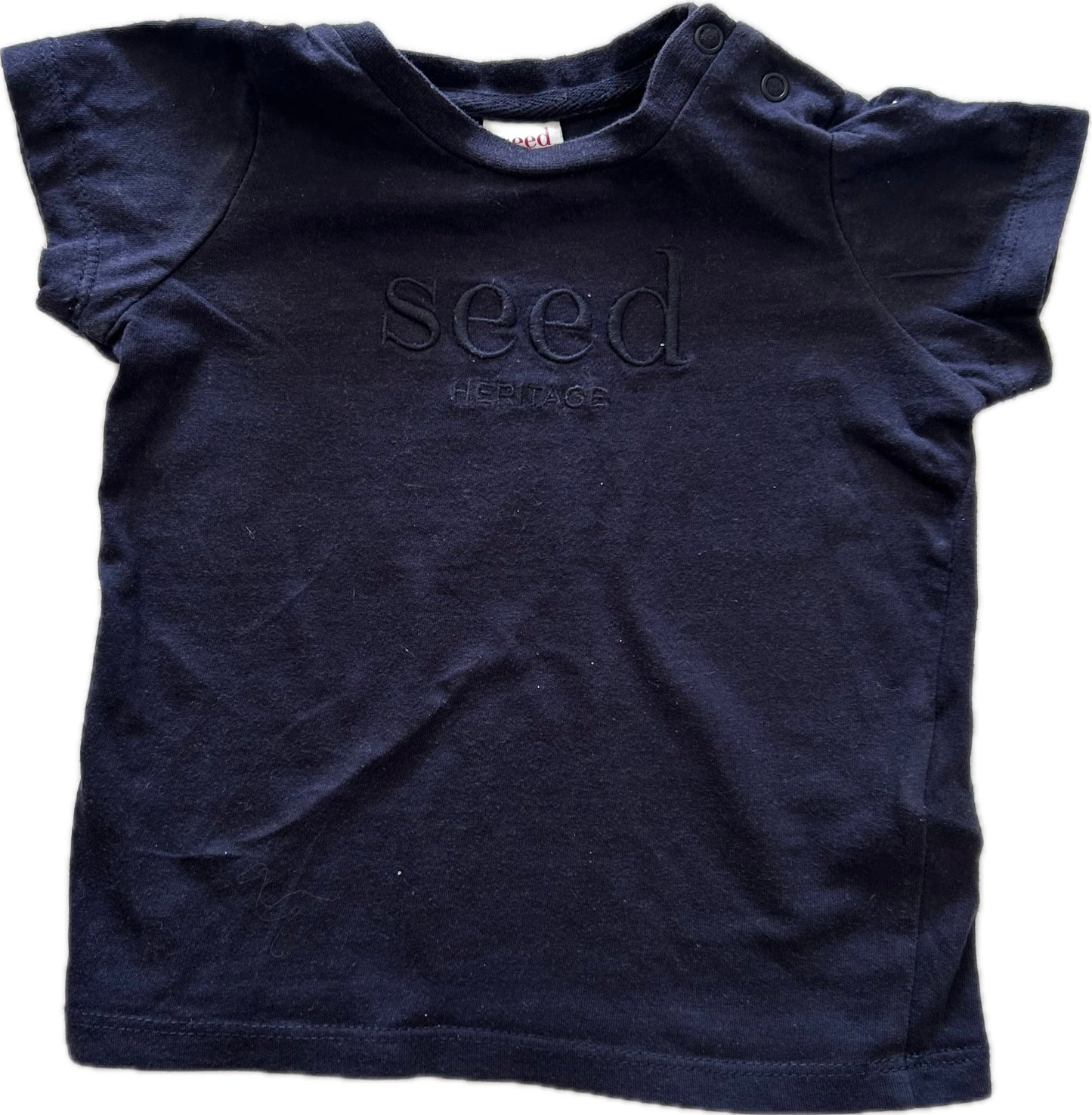 Seed Heritage Short Sleeved T-Shirt Baby Age 0 Navy Blue