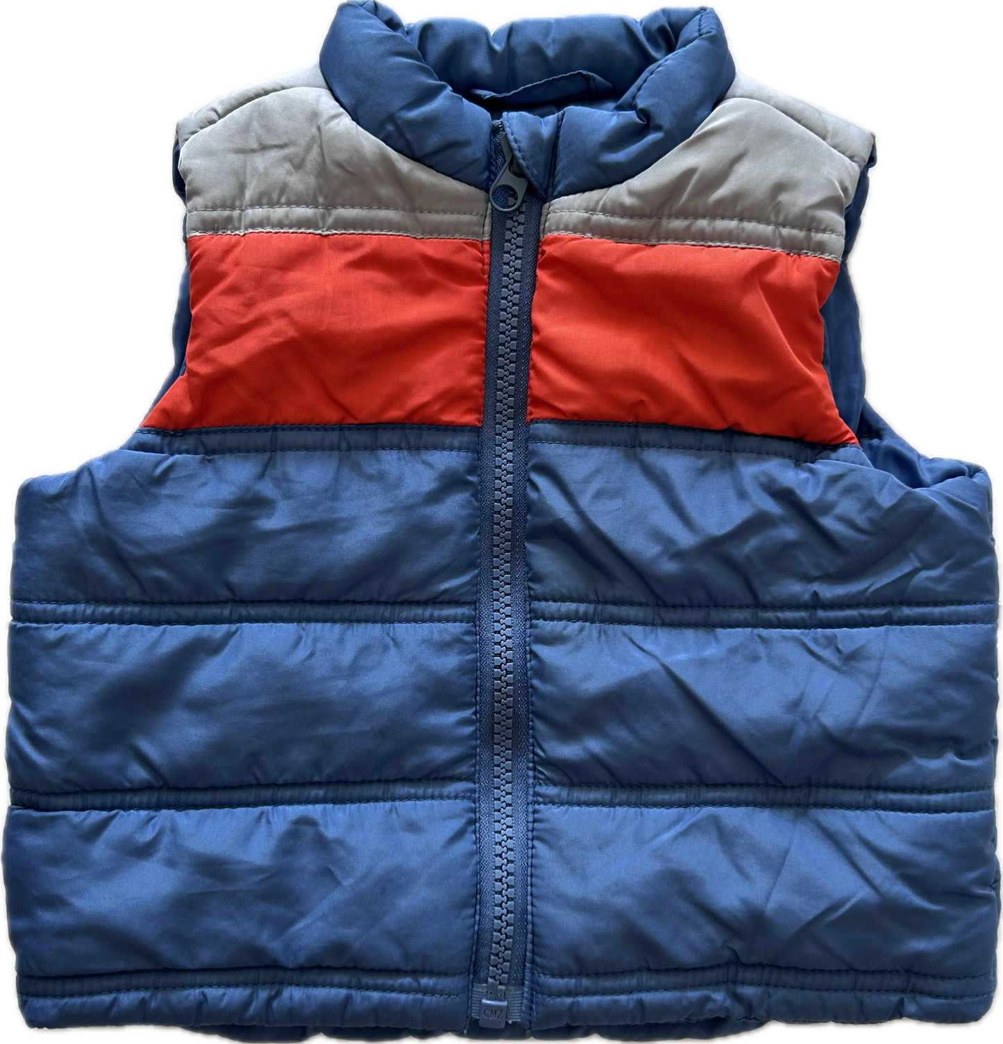 Pumpkin Patch Baby Gilet Age 000 Blue, Red & Grey