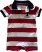 Hackett Baby Short Sleeved Romper with Collar Age 000 Red, White & Navy