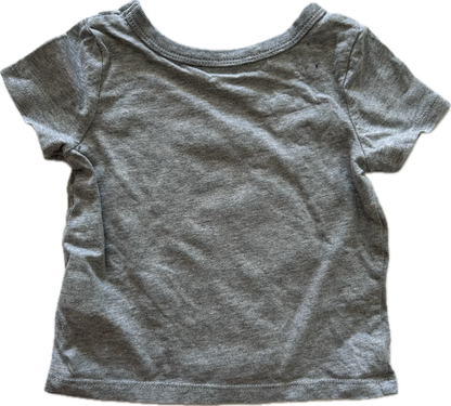 Joe Fresh T-Shirt Baby Age 0 Grey with Dinosaur