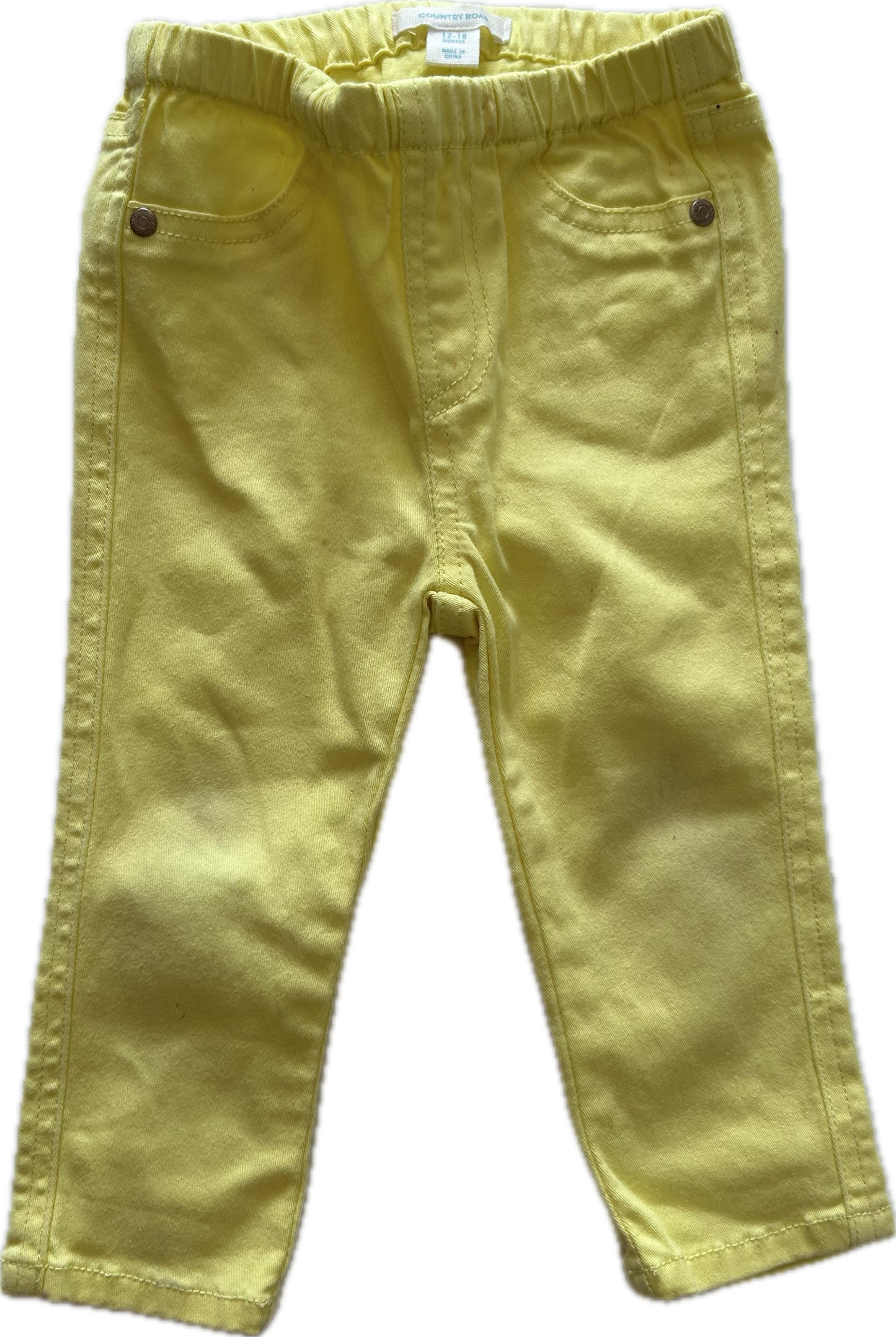 Country Road Trousers Age 1 Yellow