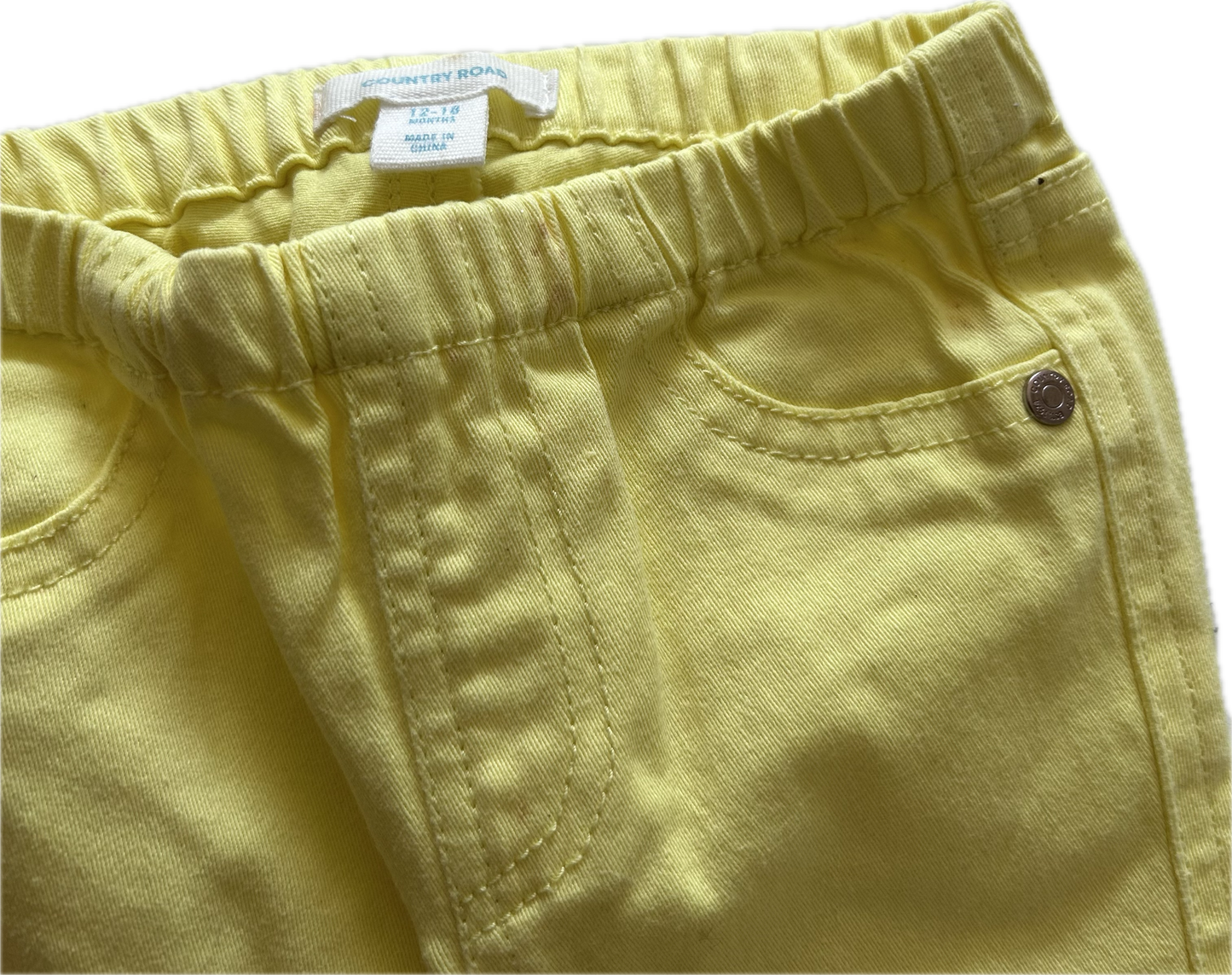Country Road Trousers Age 1 Yellow