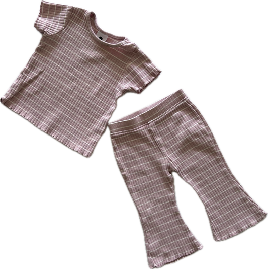 Dymples Trousers & T-Shirt Set Baby Age 00 Pink