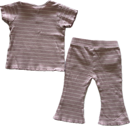 Dymples Trousers & T-Shirt Set Baby Age 00 Pink