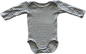 Bonds Long Sleeved Body Suit Baby Age 0 Grey & White Striped