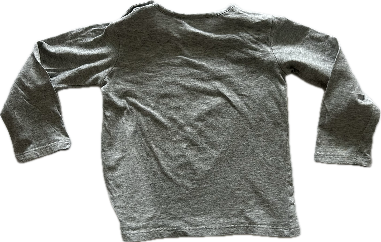 Seed Long Sleeved T-Shirt Age 1 Grey with Pink Owl