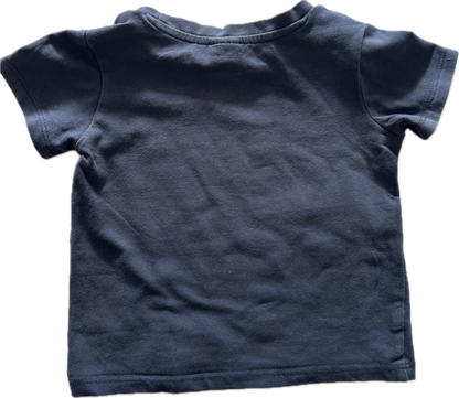Target Organic Cotton Short Sleeved T-Shirt Baby Age 0 Navy Blue