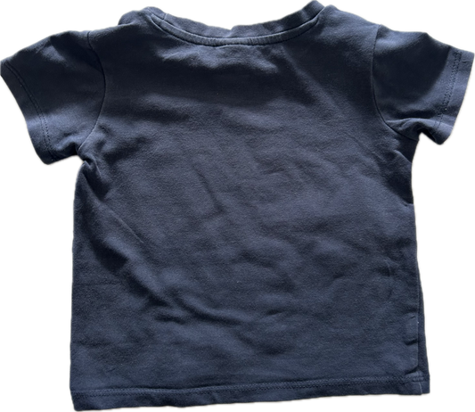 Target Organic Cotton Short Sleeved T-Shirt Baby Age 0 Navy Blue
